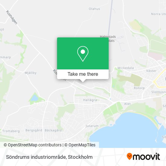 Söndrums industriområde map