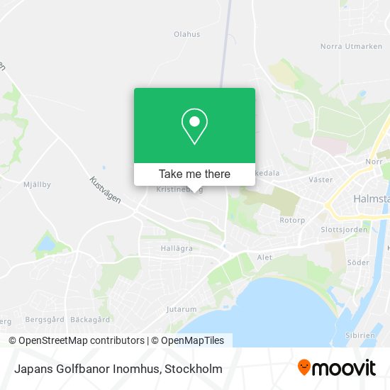 Japans Golfbanor Inomhus map