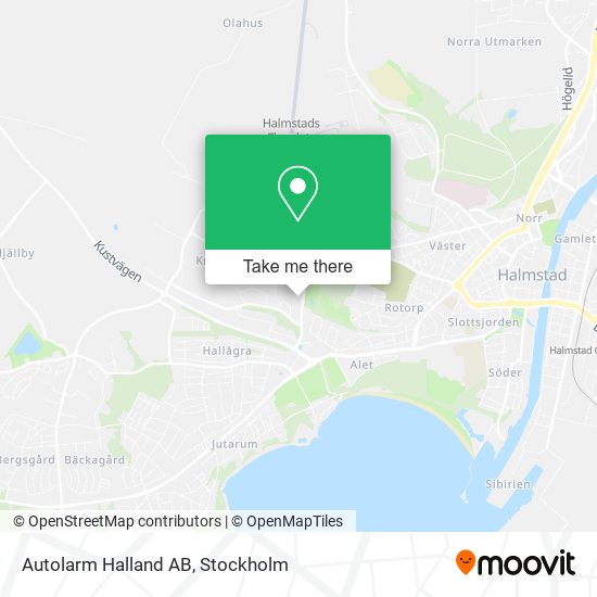 Autolarm Halland AB map