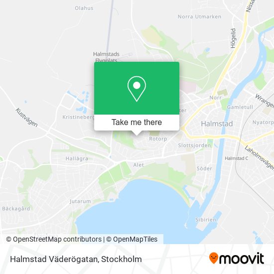 Halmstad Väderögatan map