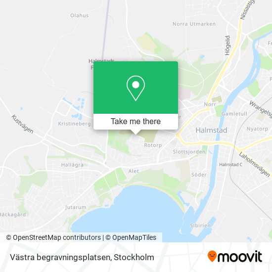 Västra begravningsplatsen map