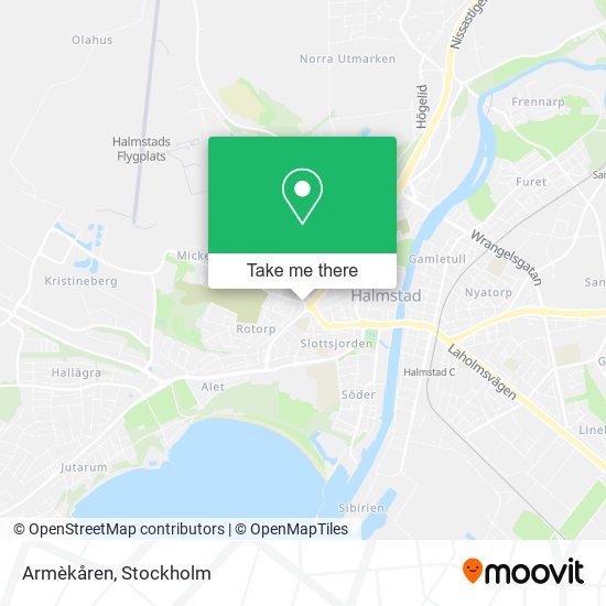 Armèkåren map