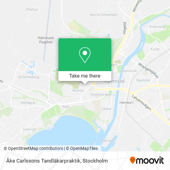 Åke Carlssons Tandläkarpraktik map