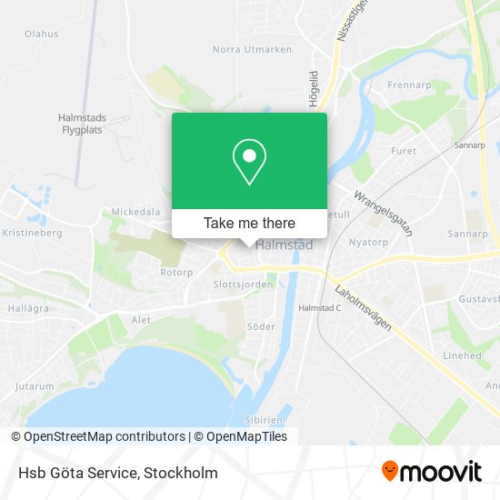 Hsb Göta Service map