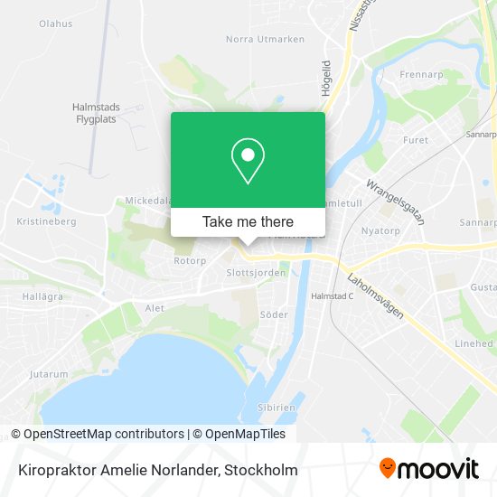 Kiropraktor Amelie Norlander map