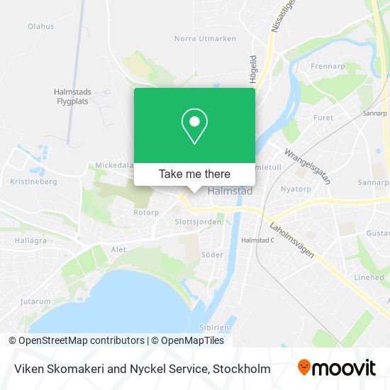 Viken Skomakeri and Nyckel Service map