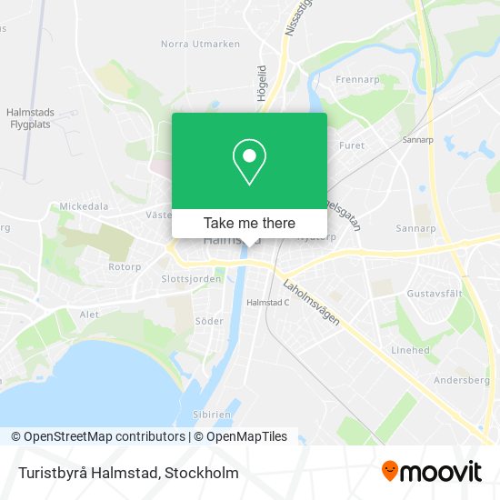 Turistbyrå Halmstad map