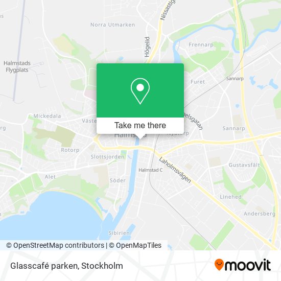 Glasscafé parken map