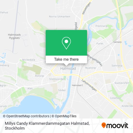 Millys Candy Klammerdammsgatan Halmstad map