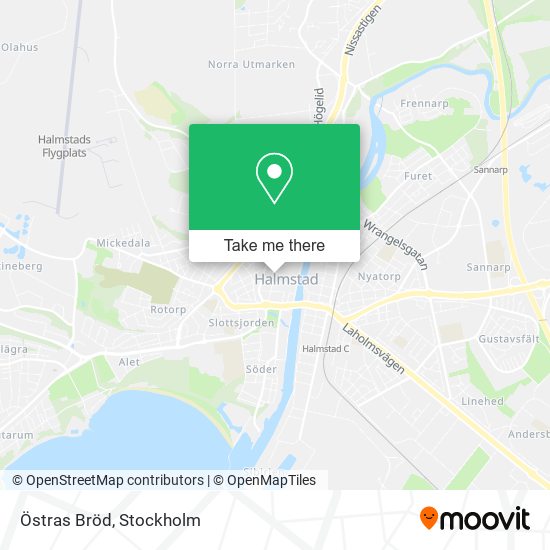 Östras Bröd map