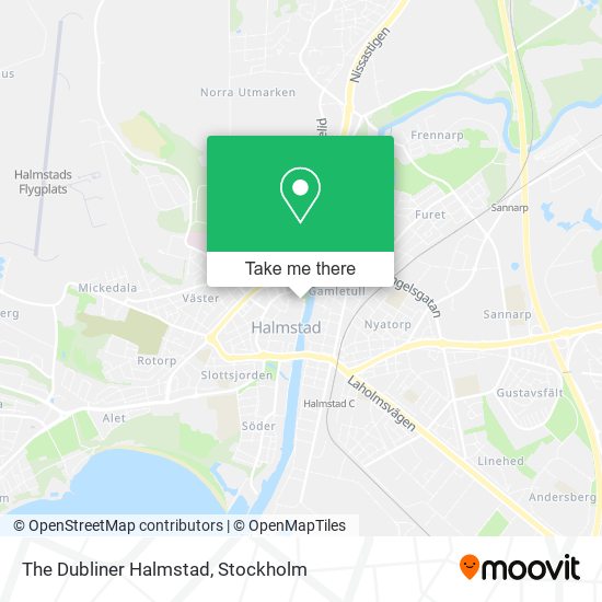 The Dubliner Halmstad map