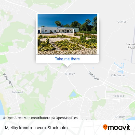 Mjellby konstmuseum map