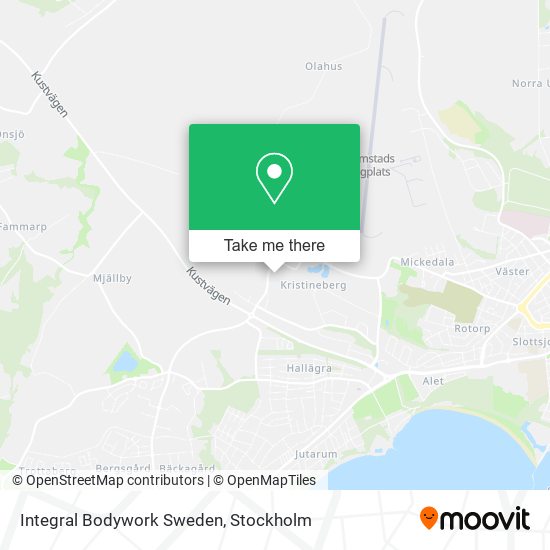 Integral Bodywork Sweden map