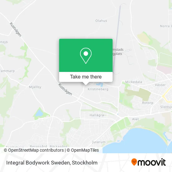 Integral Bodywork Sweden map