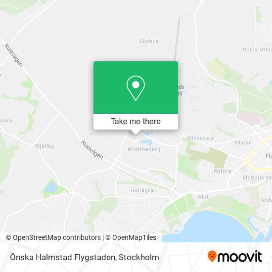 Önska Halmstad Flygstaden map