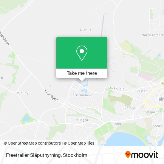 Freetrailer Släputhyrning map