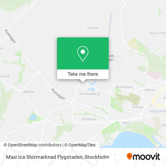 Maxi Ica Stormarknad Flygstaden map