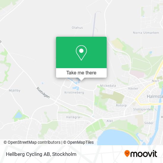 Hellberg Cycling AB map