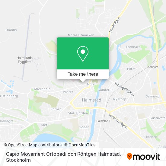 Capio Movement Ortopedi och Röntgen Halmstad map