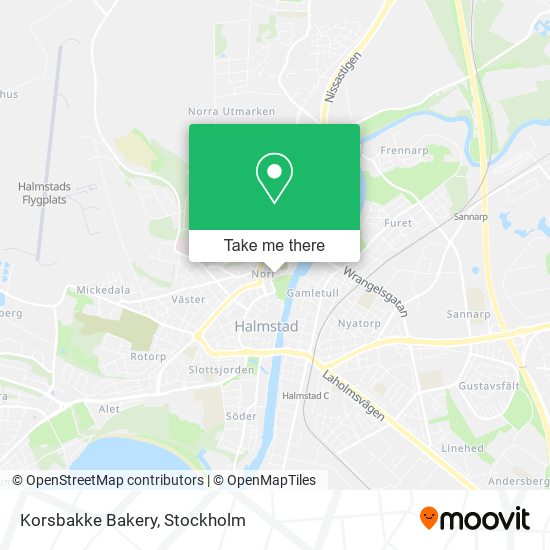 Korsbakke Bakery map