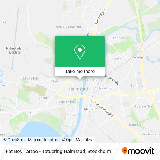 Fat Boy Tattoo - Tatuering Halmstad map