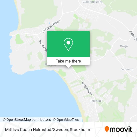 Mittlivs Coach Halmstad/Sweden map