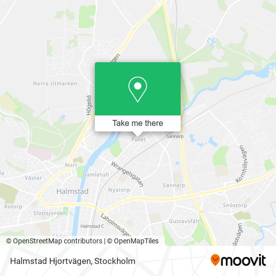 Halmstad Hjortvägen map