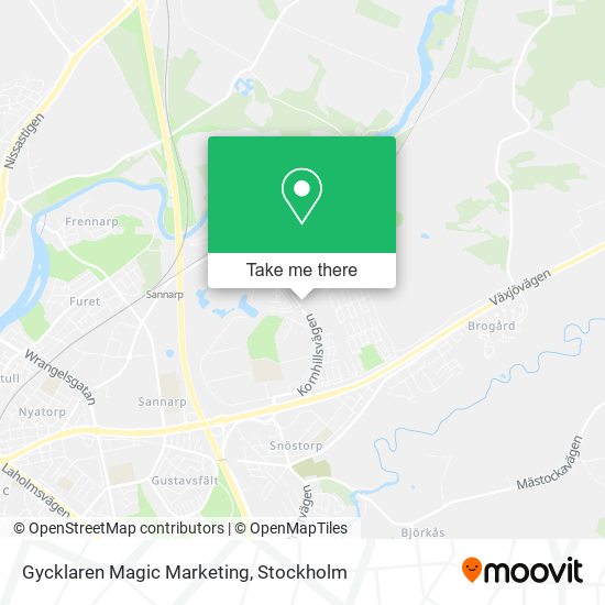 Gycklaren Magic Marketing map