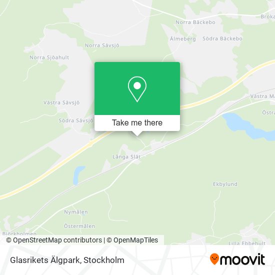 Glasrikets Älgpark map