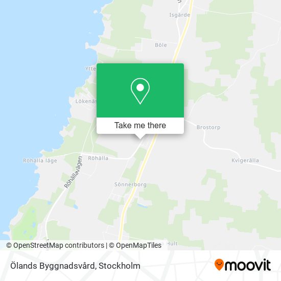 Ölands Byggnadsvård map