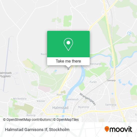 Halmstad Garnisons If map