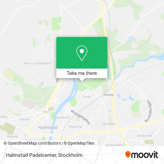 Halmstad Padelcenter map