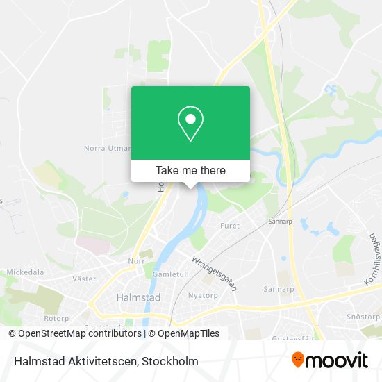 Halmstad Aktivitetscen map