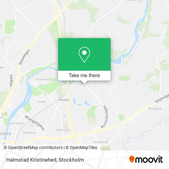 Halmstad Kristinehed map