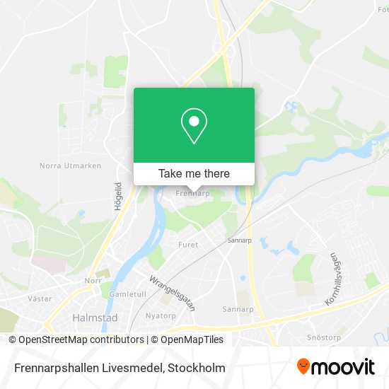 Frennarpshallen Livesmedel map