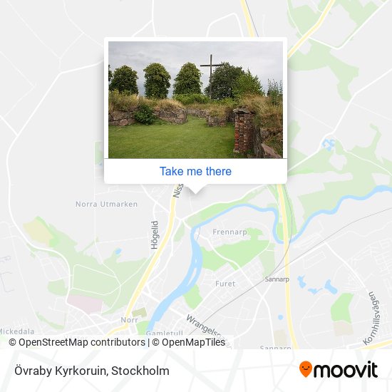 Övraby Kyrkoruin map