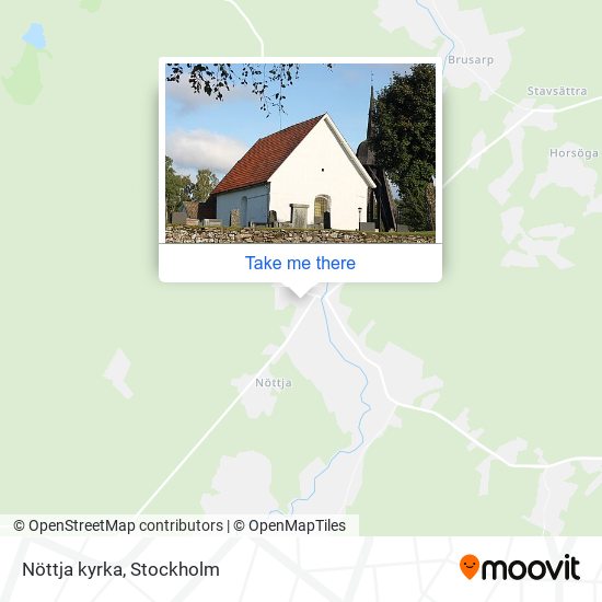 Nöttja kyrka map