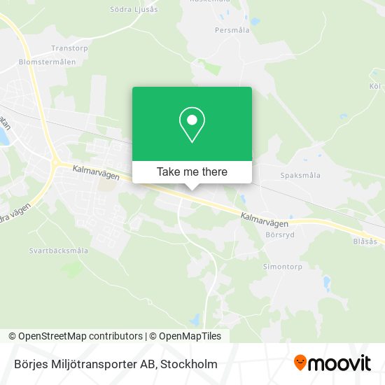 Börjes Miljötransporter AB map