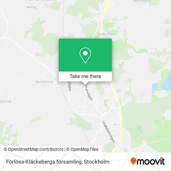 Förlösa-Kläckeberga församling map