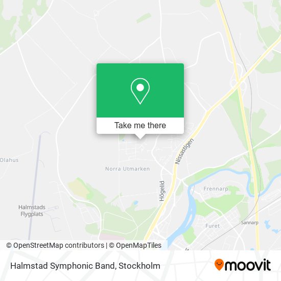 Halmstad Symphonic Band map