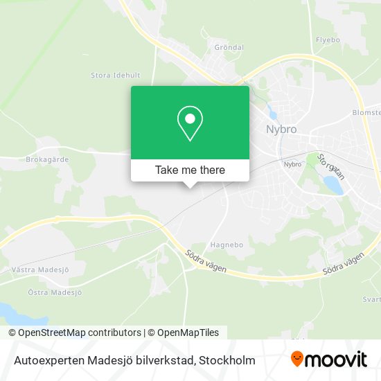 Autoexperten Madesjö bilverkstad map