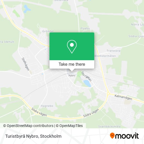 Turistbyrå Nybro map