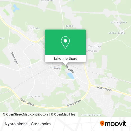 Nybro simhall map