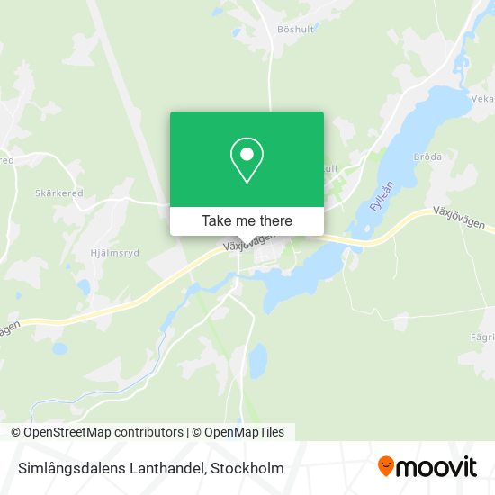 Simlångsdalens Lanthandel map