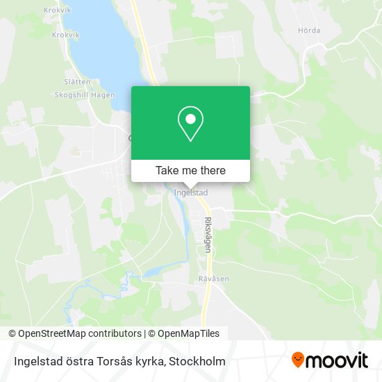 Ingelstad östra Torsås kyrka map