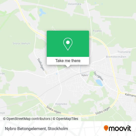 Nybro Betongelement map