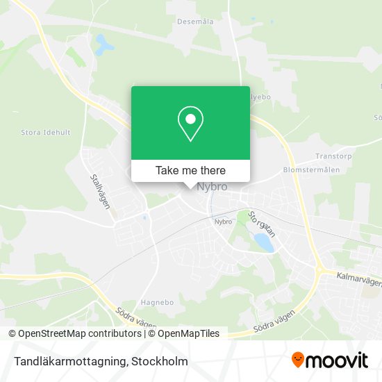 Tandläkarmottagning map