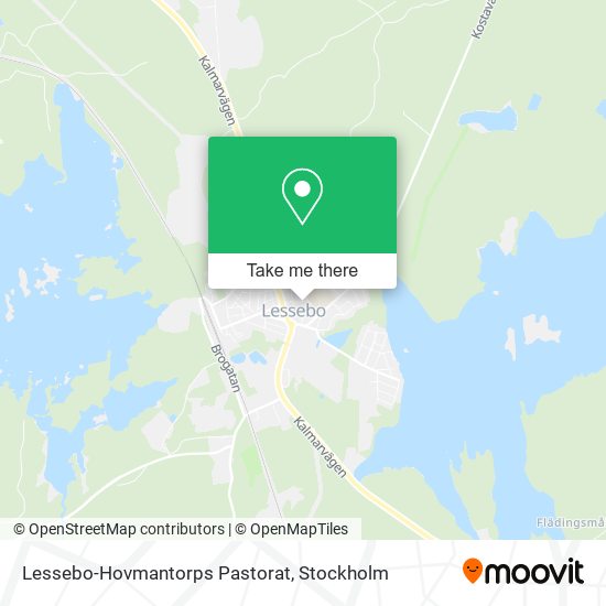 Lessebo-Hovmantorps Pastorat map