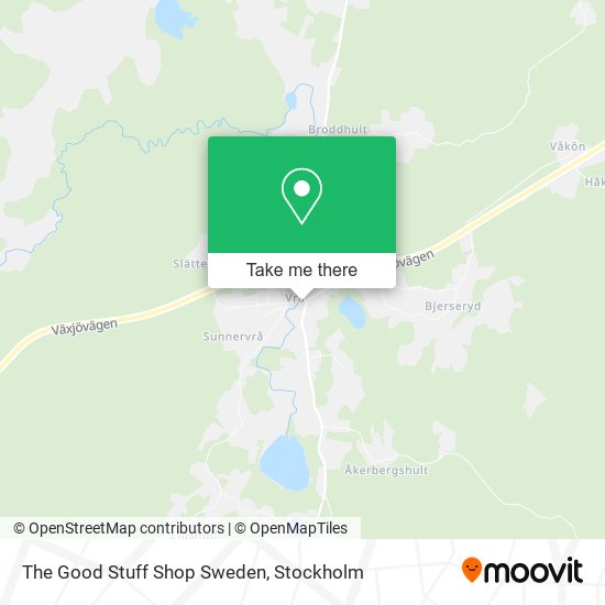 The Good Stuff Shop Sweden map