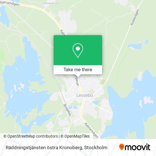 Räddningstjänsten östra Kronoberg map